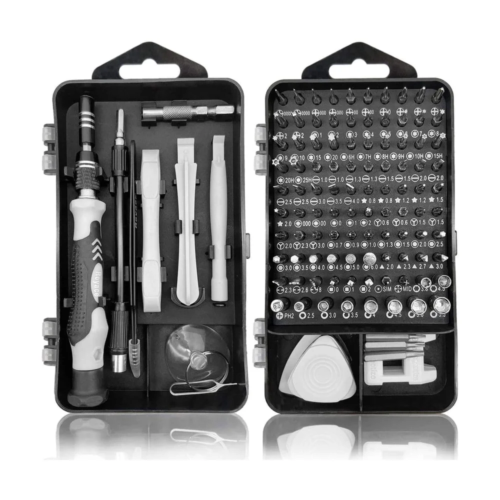 Precision Screwdriver Set 115-in-1 — Back view