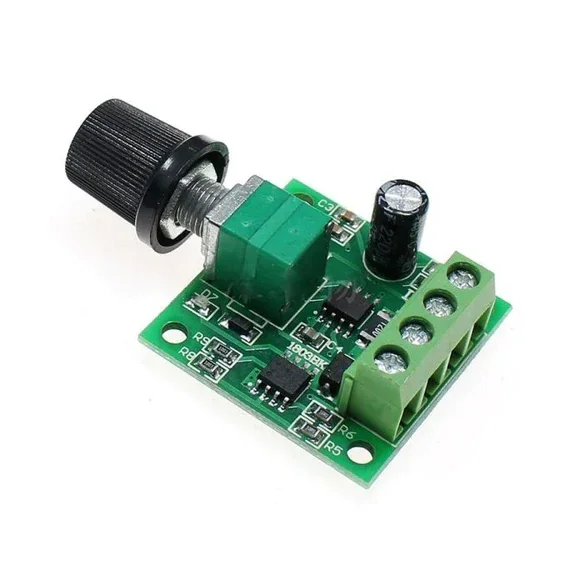 PWM DC Motor Speed Controller 1.8V/3V/5V/6V/12V – 2A — Motors & Actuators — Detail / close-up