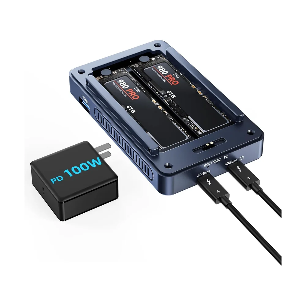 2-Bay RAID Enclosure USB-C 3.2 (RAID 0/1/JBOD) — Misc
