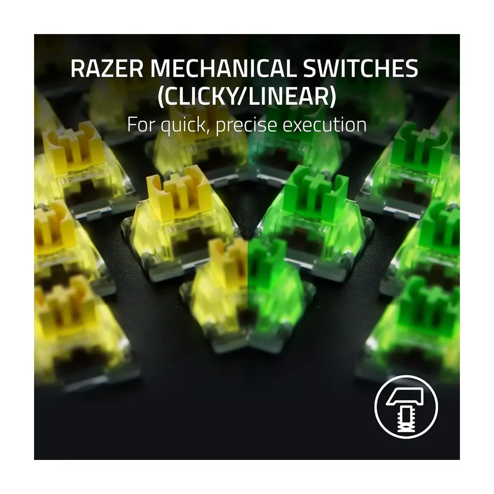 Razer BlackWidow V4 Pro — Back view