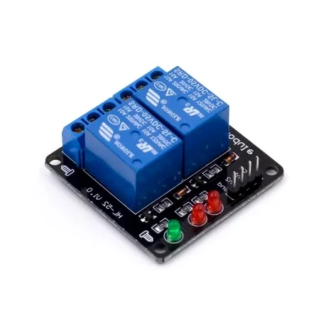 Relay Module 5V 10A (2-channel) — Back view