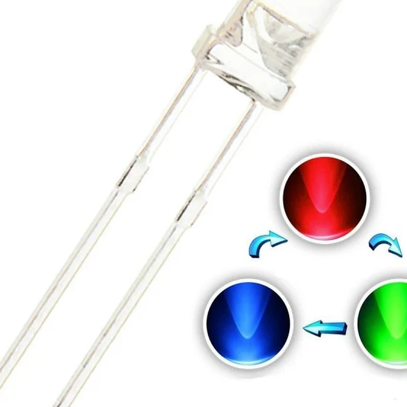 RGB LEDs (5mm) — Detail / close-up