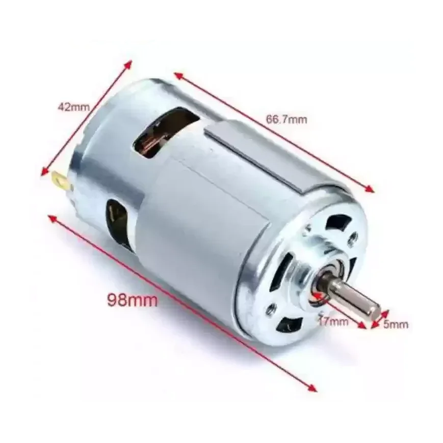 RS-775 DC 12V-24V High Speed Metal Large Torque 5000-10000 RPM DC Motor With Ball Bearing — Motors & Actuators — Detail / close-up