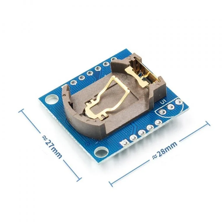 RTC Real Time Clock DS1307 I2C IIC Module for Arduino — Sensors — Back view