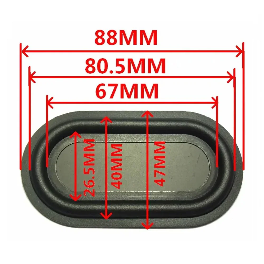 Rubber Passive Radiator Bass Vibration Plates — Display & Communication — Back view