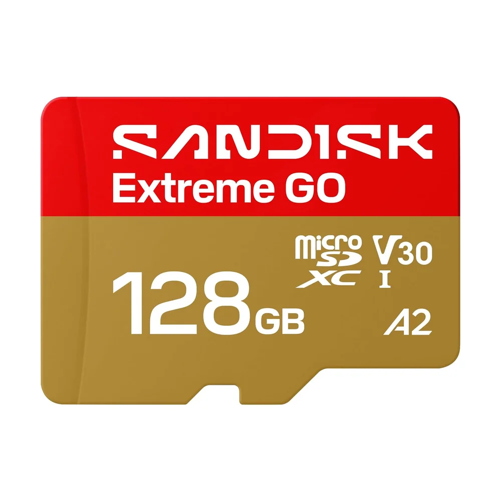 SanDisk Extreme microSDXC 128 GB (V30 A2) — Detail / close-up