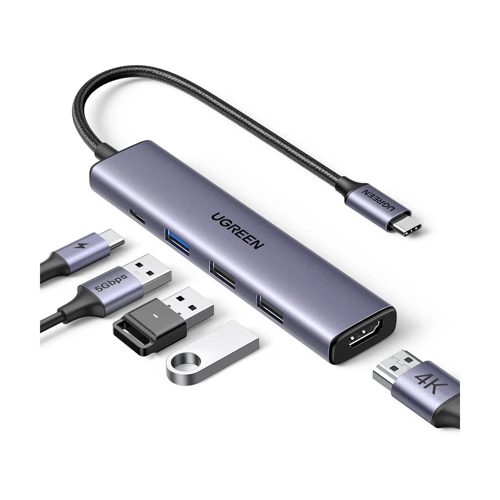 Satechi Thunderbolt 4 Multimedia Pro Hub — Back view