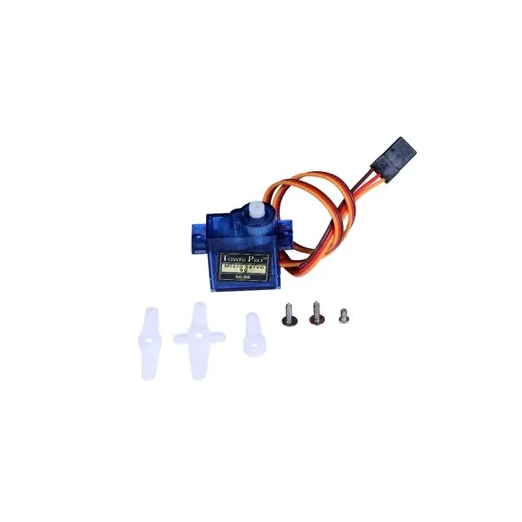SG90 9g Micro Servo Motor 180° Plastic Gear Servo for Arduino, Robotics & RC Projects — Motors & Actuators — Detail / close-up