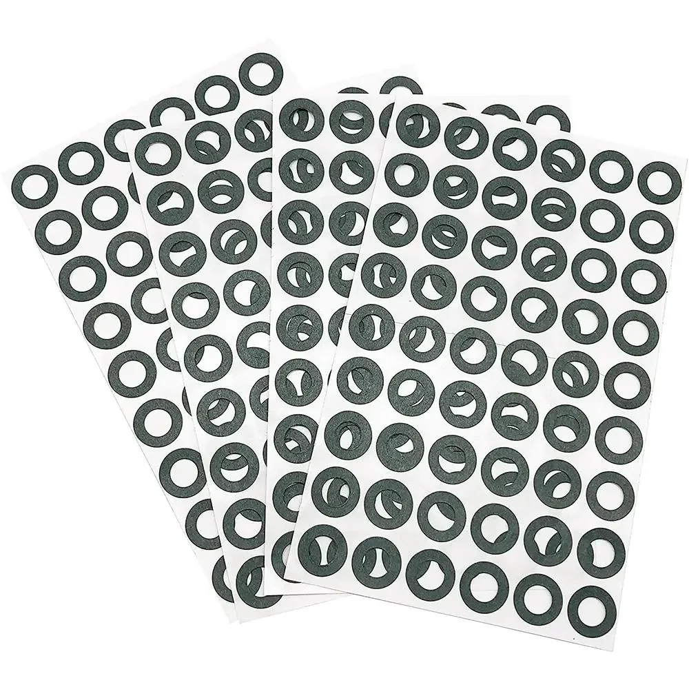 Single Hole Electrical Insulating Adhesive Mat for 18650 Battery Cell Terminal Insulation-25Pcs — Power & Components — Back view