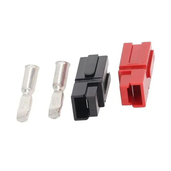 Single Pole 75A Power Connector Red and Black — Connectors & Wires
