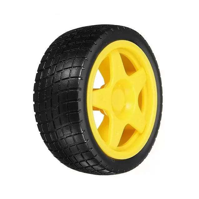 Smart Robot Car Tyres Wheels 65mm For Arduino BO Gear Motor Chassis — Kits