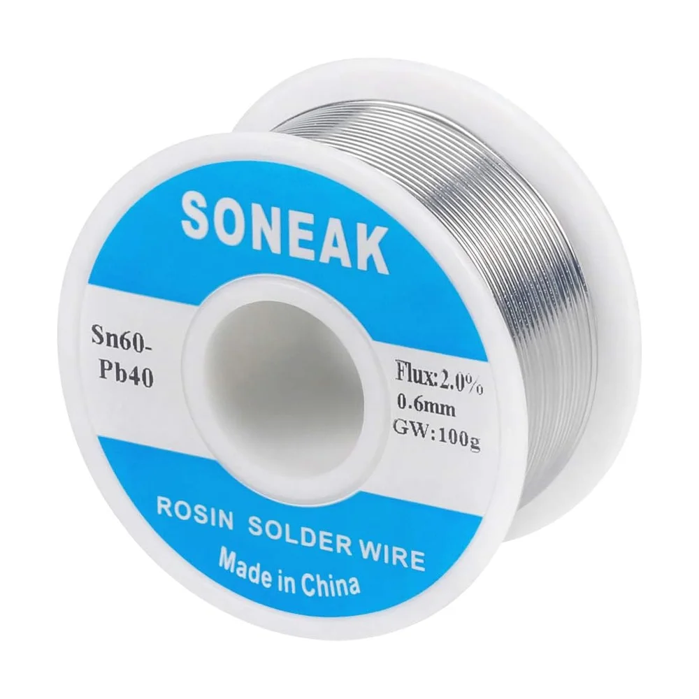 Lead-Free Solder Wire (100 g, 0.6 mm) — Back view