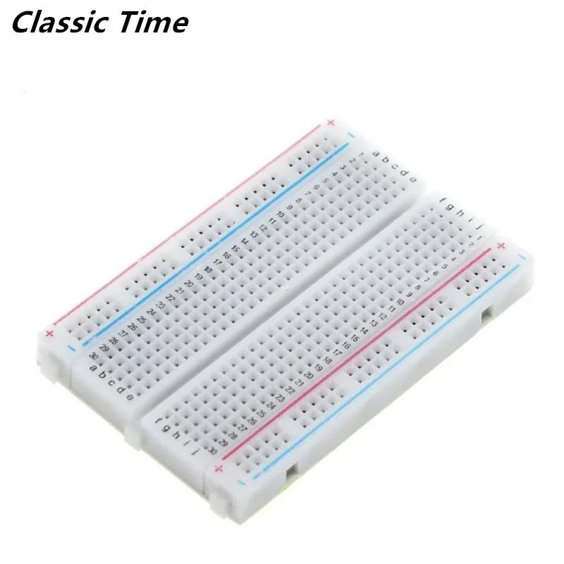 Solderless 400 pin breadboard – Normal Quality — Power & Components — Detail / close-up