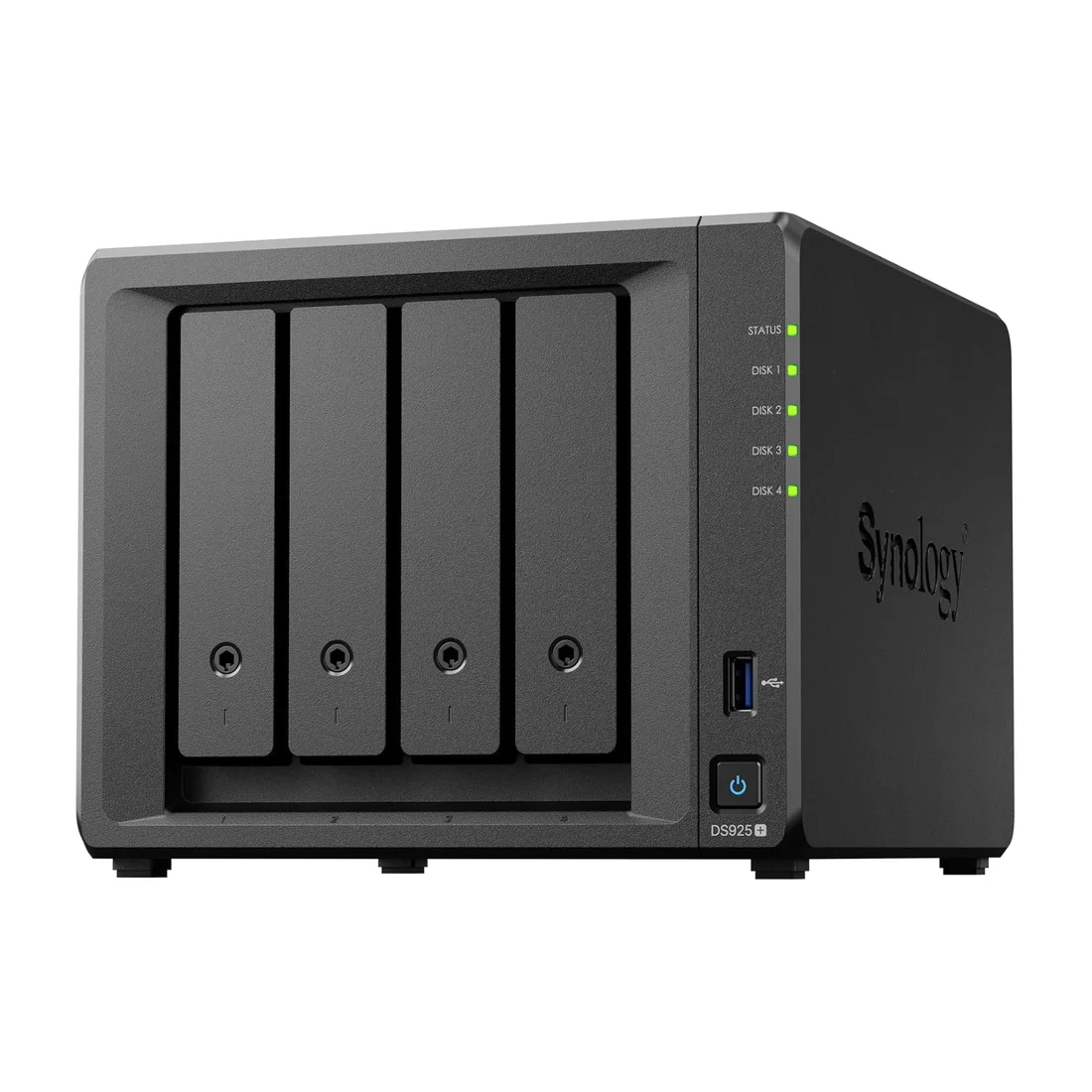 Synology DiskStation DS425+ 4-Bay Business NAS Enclosure — Back view