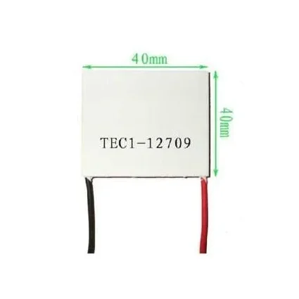 TEC1 12709 40x40mm Thermoelectric Cooler 9A Peltier Module — Power & Components — Detail / close-up