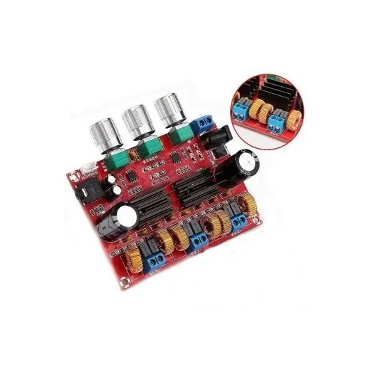 TPA3116D2 50Wx2+100W Original IC 2.1 Channel Digital Subwoofer Amplifier Board 12V-24V — Display & Communication — Back view