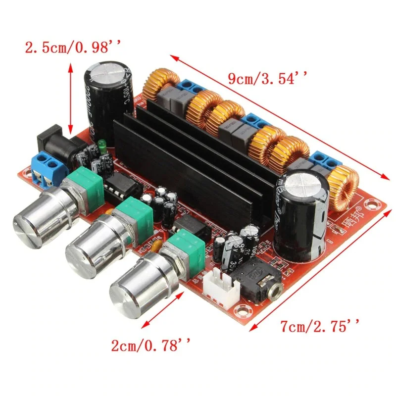 TPA3116D2 50Wx2+100W Original IC 2.1 Channel Digital Subwoofer Amplifier Board 12V-24V — Display & Communication — Pinout diagram