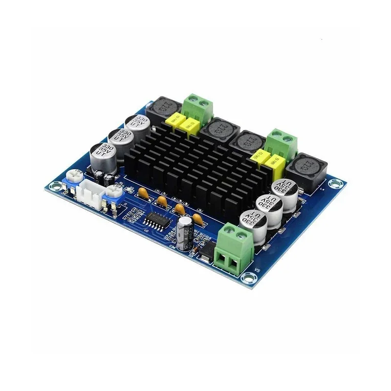 TPA3116D2 XH-M543 120W Dual Channel High Power Digital Power Amplifier Board — Display & Communication — Back view