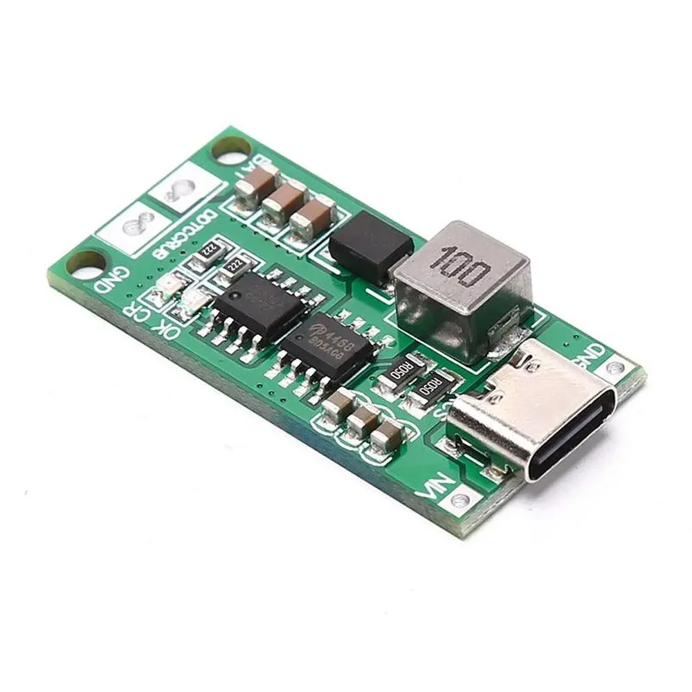 Type C BMS 3S 2A 18650 Lithium Battery Charger Board USB C Step-up Boost Module for Li-Po Polymer Power Bank — Power & Components