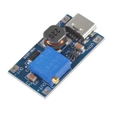 Type-C MT3608 Adjustable Dc to Dc Converter 2-24V to 5V-28V 2A — Power & Components