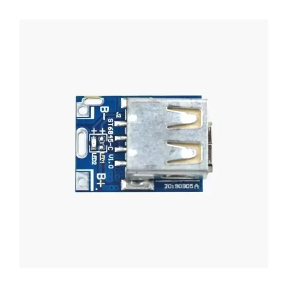 Type-C USB 5V 1A Step-Up Booster – Lithium Battery Charging and Protection Module for Power Bank — Power & Components — Detail / close-up