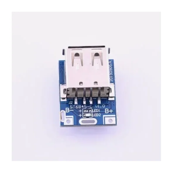 Type-C USB 5V 1A Step-Up Booster – Lithium Battery Charging and Protection Module for Power Bank — Power & Components — Pinout diagram