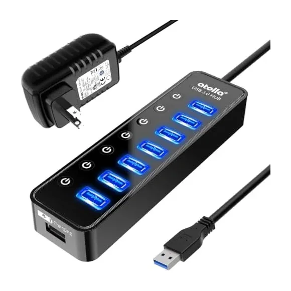 UGREEN Powered 7-Port USB 3.0 Hub — Gaming Accessories