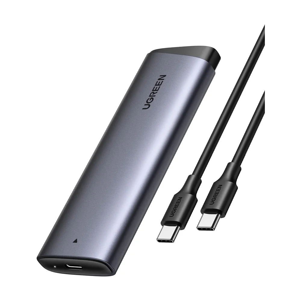 UGREEN NVMe M.2 Enclosure 10 Gbps — Back view