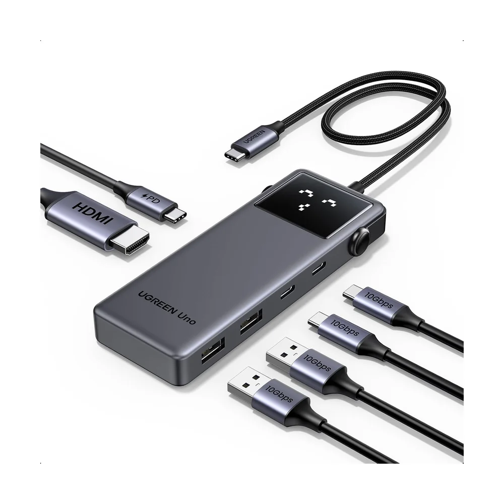 UGREEN Revodok Pro 1112 USB-C Hub — Back view