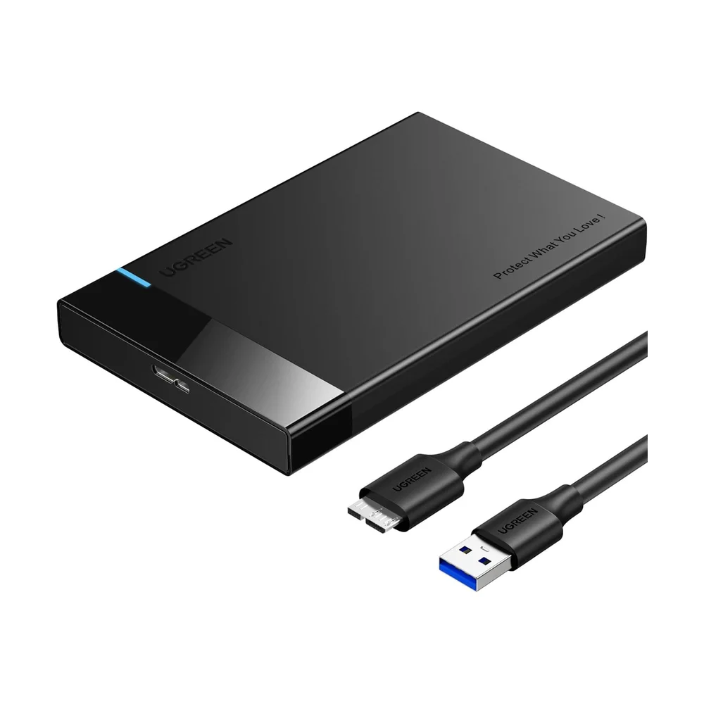 UGREEN 2.5" SATA SSD/HDD Enclosure USB 3.0 — Detail / close-up