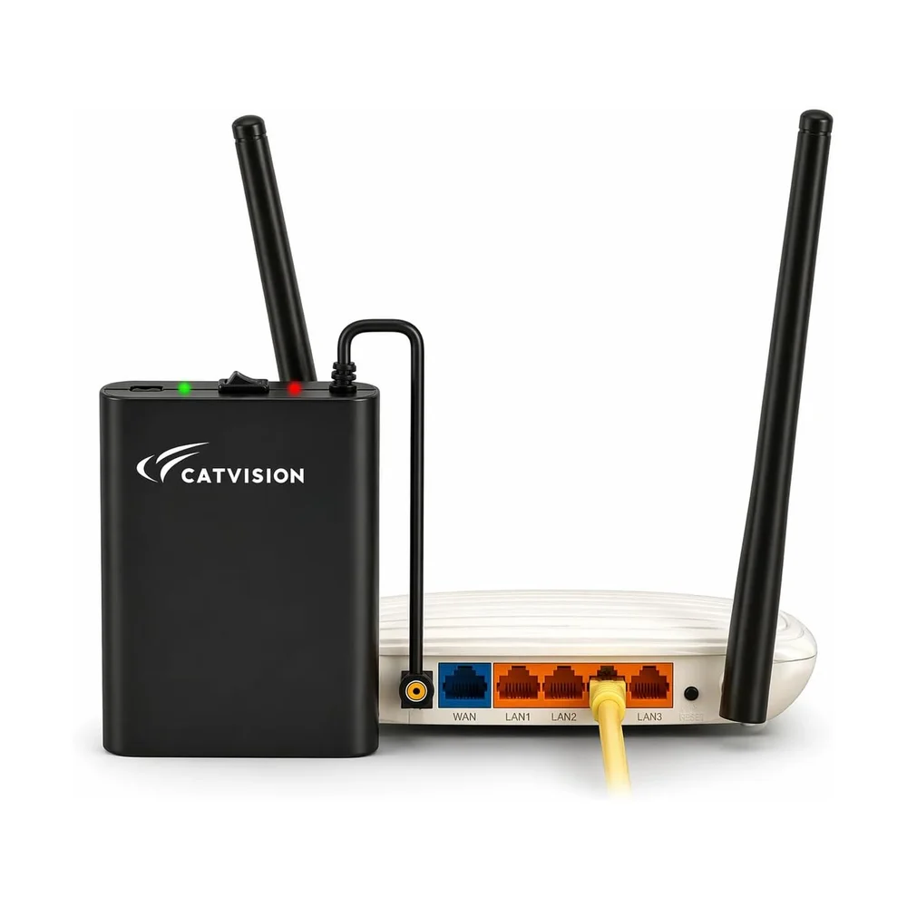 Mini UPS for Router (12V/9V Output) — Back view