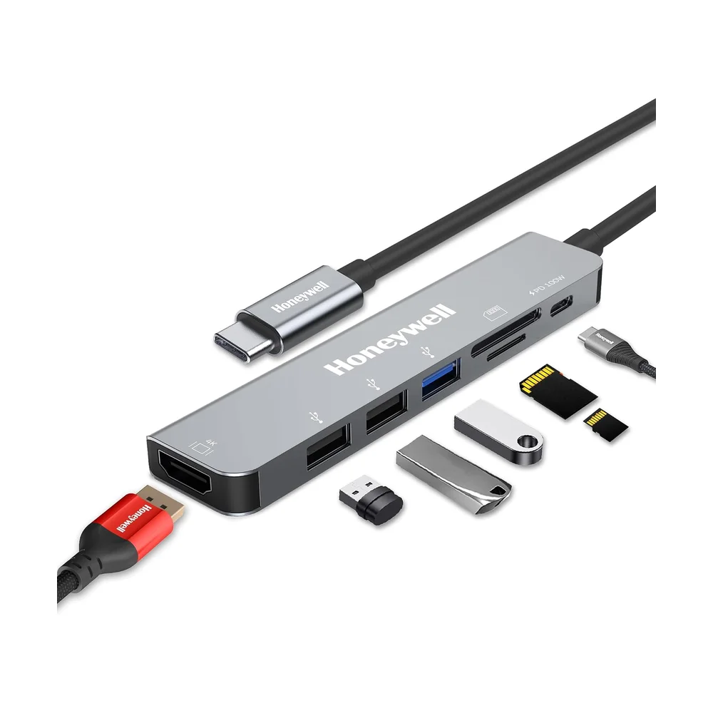 USB 2.0 4-Port Hub (Bus-Powered) — Connectors & Wires