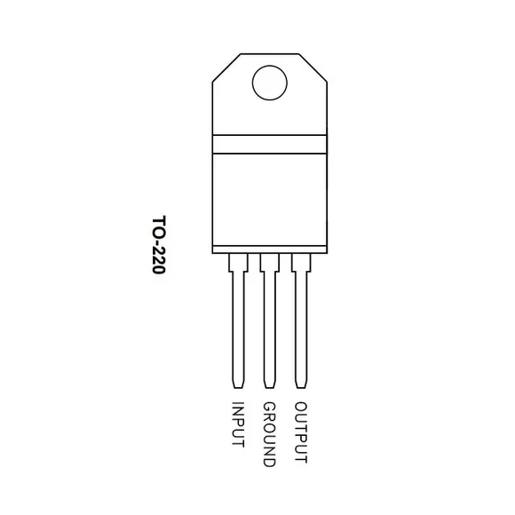 Linear Voltage Regulator 7809 — Back view