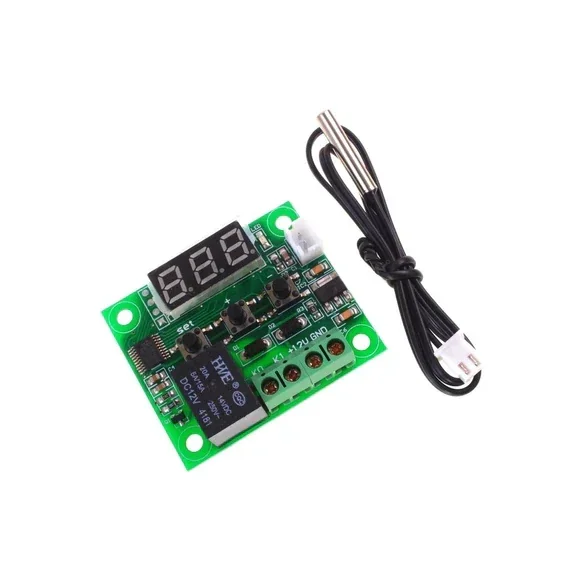 W1209 Digital Temperature Controller Thermostat Module with Display and Waterproof Temperature Sensor — Sensors — Detail / close-up