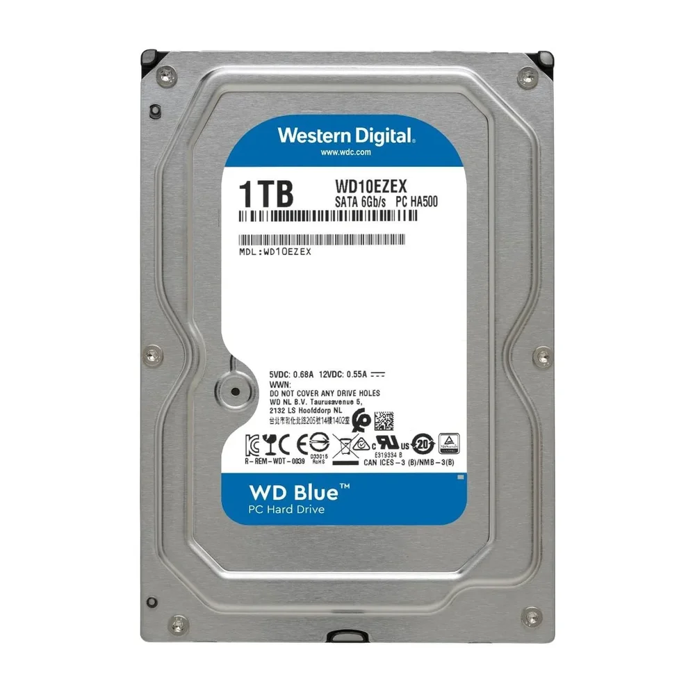 WD Blue 1 TB 7200 RPM HDD — Back view