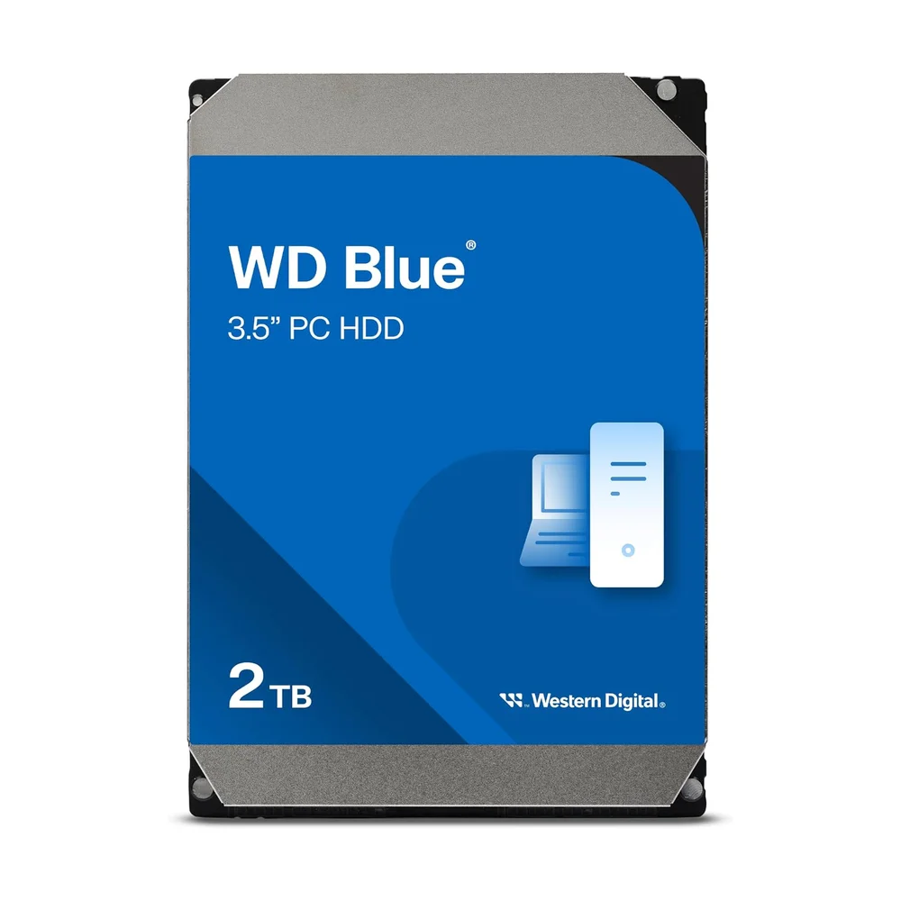 WD Blue 2 TB 7200 RPM HDD — Detail / close-up