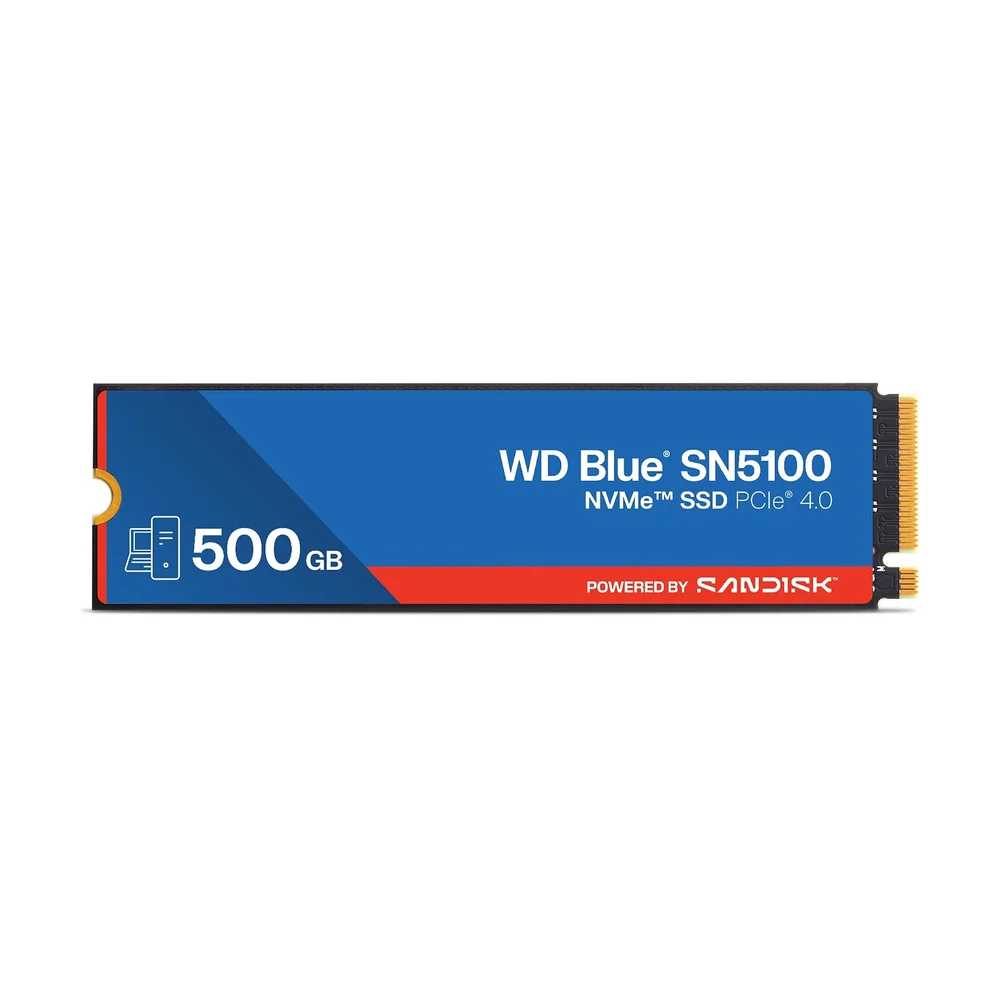 WD Blue SN580 500 GB NVMe — Back view