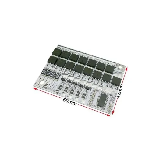 White 3S 100A LiFePO4 Lithium Battery Protection Balance Charging BMS Protection PCB Board — Power & Components — Back view