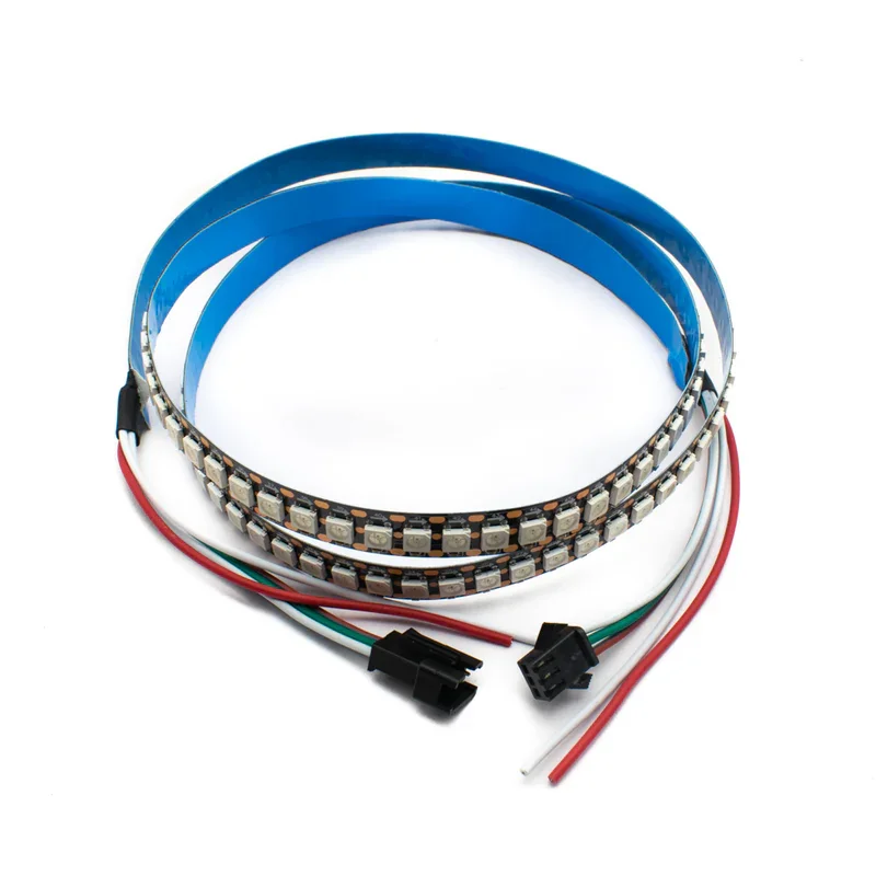 WS2812B 144 LEDs/m RGB Addressable LED Pixel Strip Light 5V DC Programmable  IP65 Waterproof — Power & Components — Detail / close-up