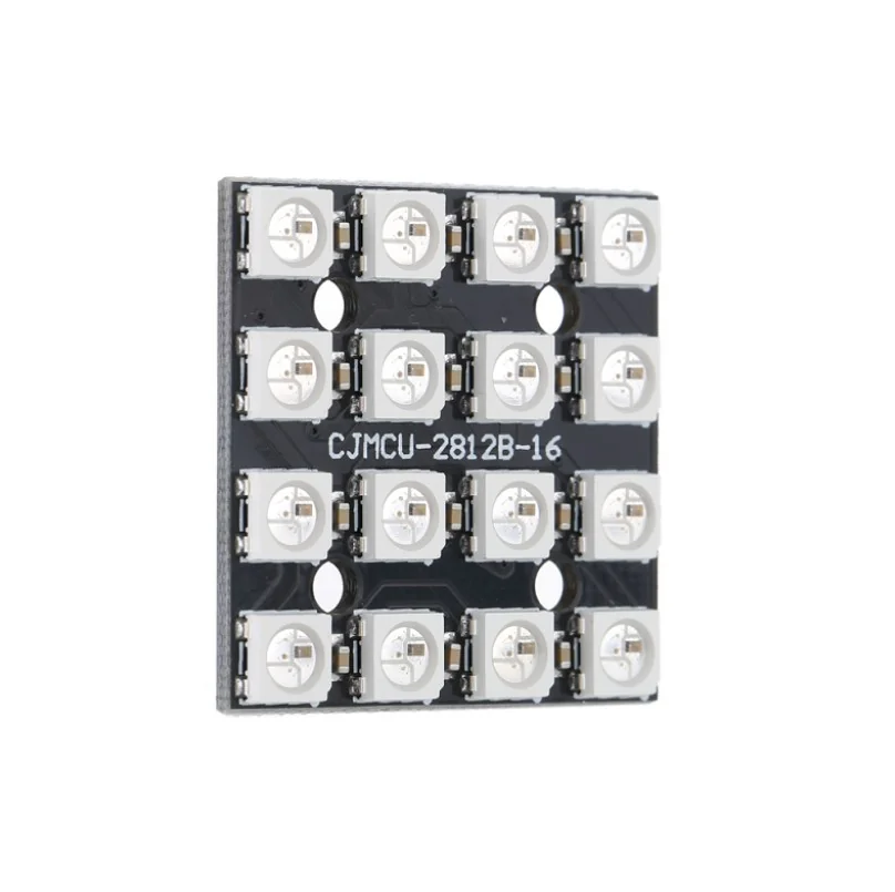 WS2812B 4×4 RGB LED Module — Display & Communication — Back view