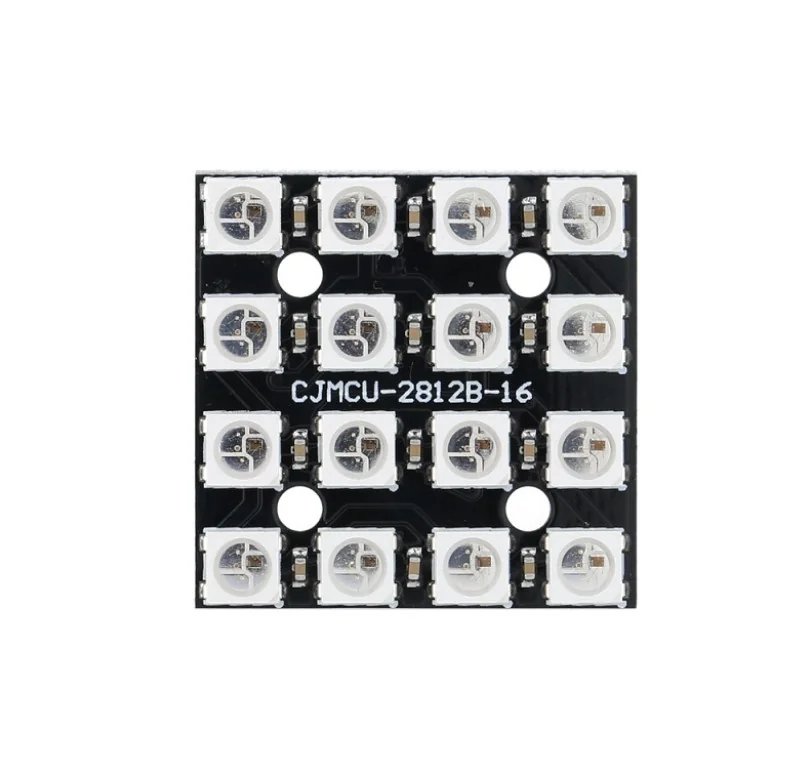 WS2812B 4×4 RGB LED Module — Display & Communication — Detail / close-up