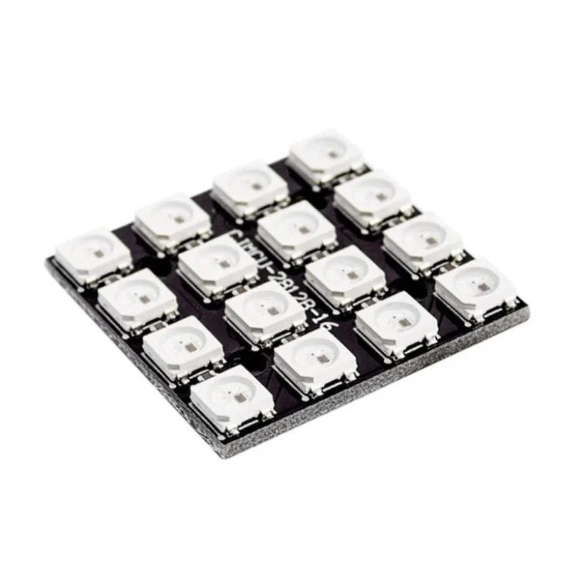 WS2812B 4×4 RGB LED Module — Display & Communication