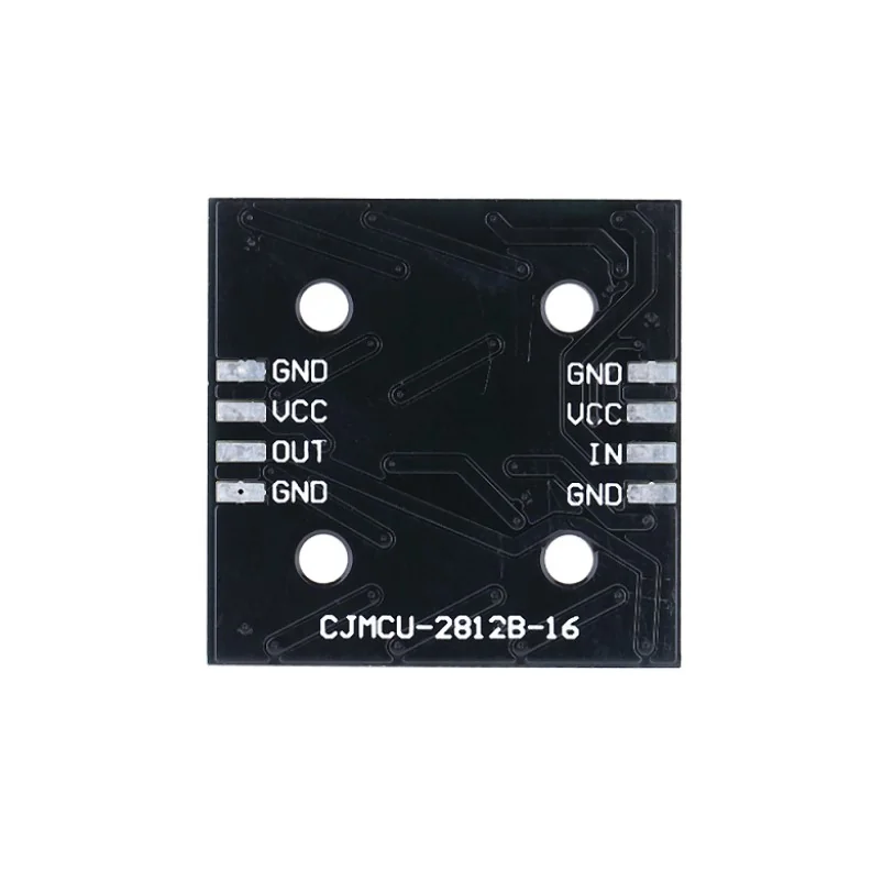 WS2812B 4×4 RGB LED Module — Display & Communication — Pinout diagram
