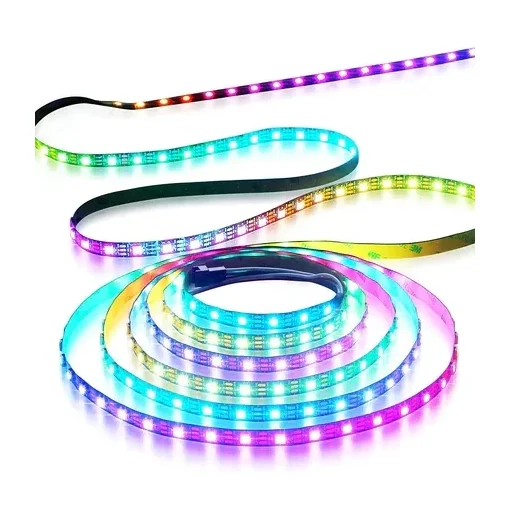 WS2812B 1M 60LED DC 5V Addressable LED Strip Roll Non Waterproof 1 Meter — Power & Components