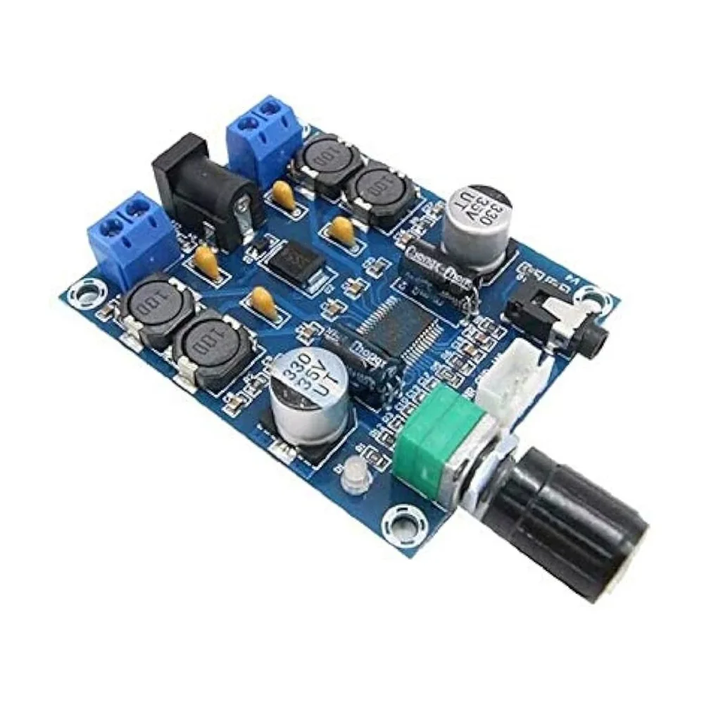 XH-M312 TPA3118D2 45W*2 Digital Amplifier Board Dual Channel Audio Amplifier Board Module — Display & Communication — Back view