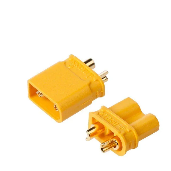 XT30 Connector Male-Female Pair – High-Current Plug for RC Drones, LiPo Batteries & DIY Electronics — Connectors & Wires