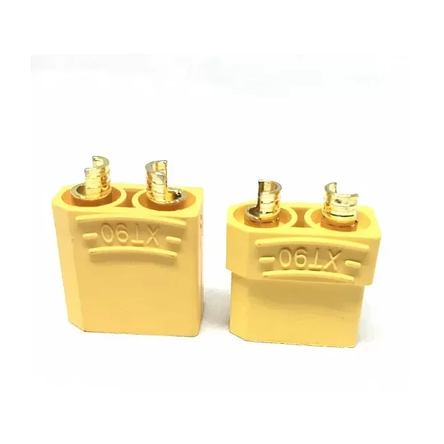 XT90 Male Female Connector Pair 90A High Current Battery Connector with Caps — Connectors & Wires — Pinout diagram